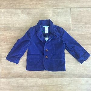 NWT Janie and Jack Blue Corduroy Blazer. 12-18M